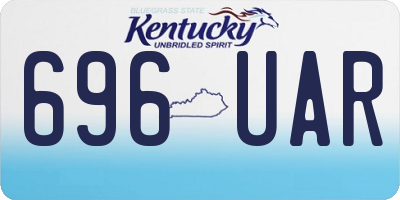 KY license plate 696UAR