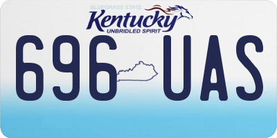 KY license plate 696UAS