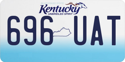 KY license plate 696UAT