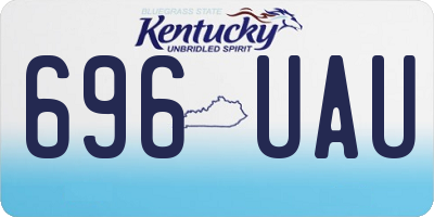 KY license plate 696UAU