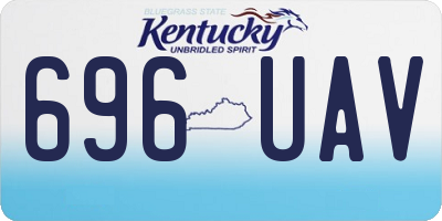 KY license plate 696UAV