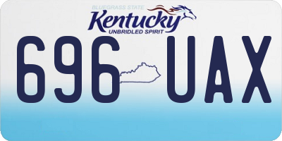 KY license plate 696UAX