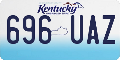 KY license plate 696UAZ