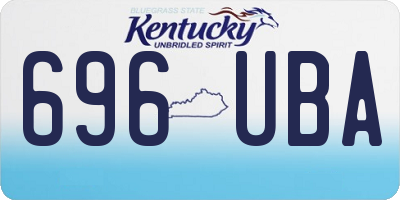 KY license plate 696UBA