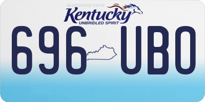 KY license plate 696UBO