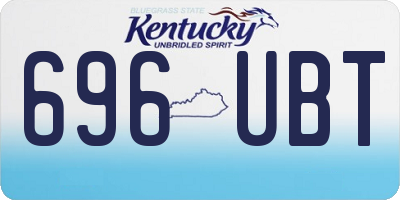 KY license plate 696UBT