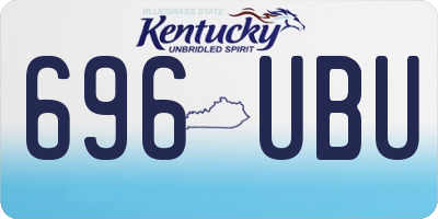 KY license plate 696UBU
