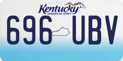 KY license plate 696UBV
