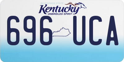 KY license plate 696UCA