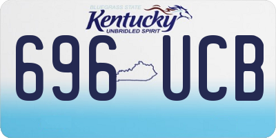 KY license plate 696UCB