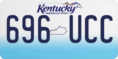 KY license plate 696UCC