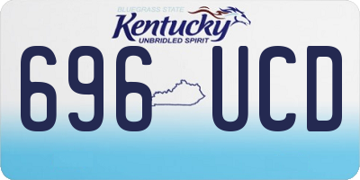 KY license plate 696UCD