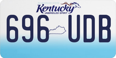 KY license plate 696UDB