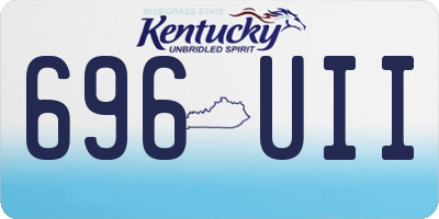 KY license plate 696UII