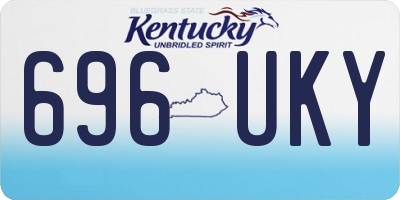 KY license plate 696UKY