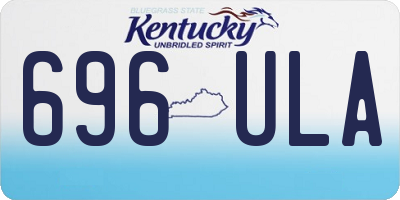 KY license plate 696ULA