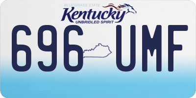 KY license plate 696UMF