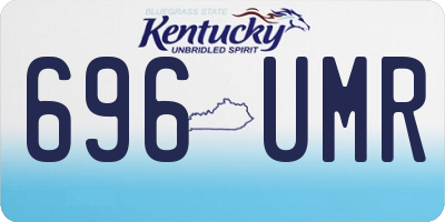 KY license plate 696UMR