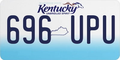 KY license plate 696UPU