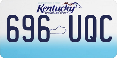 KY license plate 696UQC
