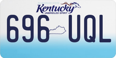 KY license plate 696UQL