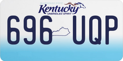 KY license plate 696UQP
