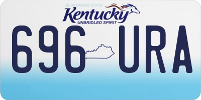 KY license plate 696URA