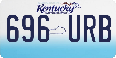 KY license plate 696URB