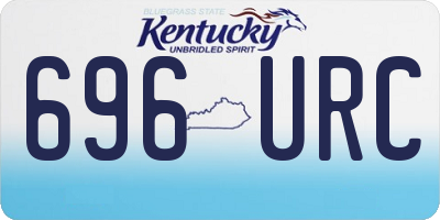 KY license plate 696URC