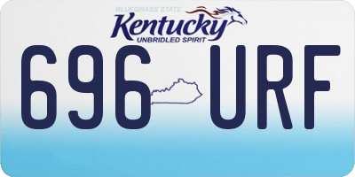 KY license plate 696URF