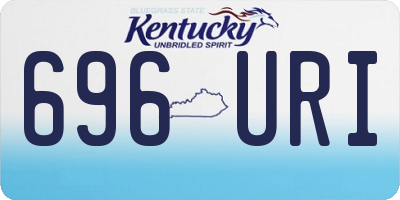 KY license plate 696URI