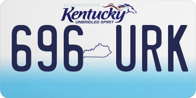 KY license plate 696URK