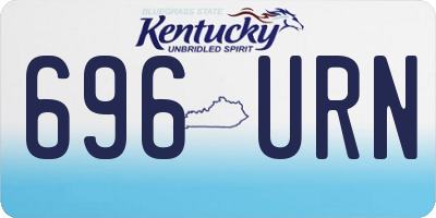 KY license plate 696URN