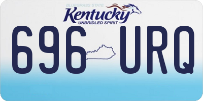 KY license plate 696URQ