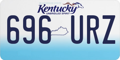 KY license plate 696URZ
