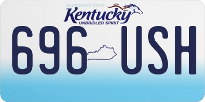 KY license plate 696USH