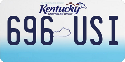 KY license plate 696USI
