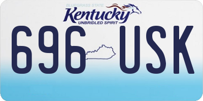 KY license plate 696USK