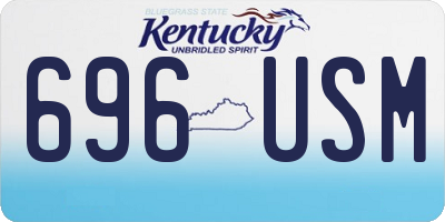 KY license plate 696USM