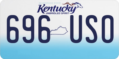 KY license plate 696USO