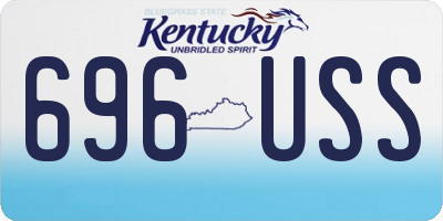 KY license plate 696USS