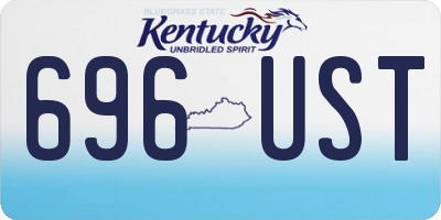 KY license plate 696UST