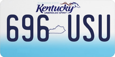 KY license plate 696USU