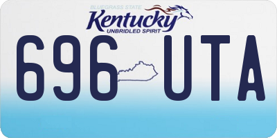 KY license plate 696UTA