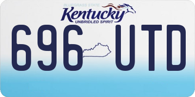 KY license plate 696UTD
