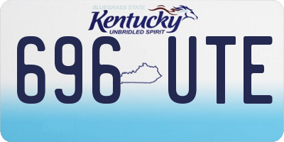 KY license plate 696UTE