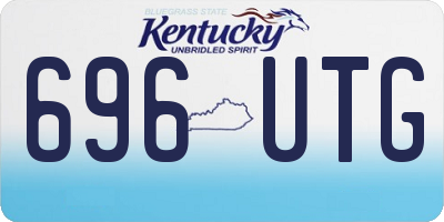 KY license plate 696UTG