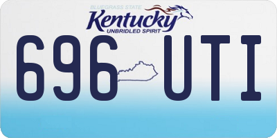 KY license plate 696UTI