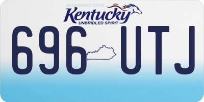 KY license plate 696UTJ