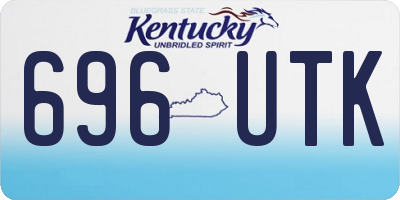 KY license plate 696UTK